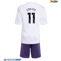 Maglie da calcio Manchester United Joshua Zirkzee #11 Seconda Maglia Bambino 2025-26 Manica Corta + Pantaloni corti)